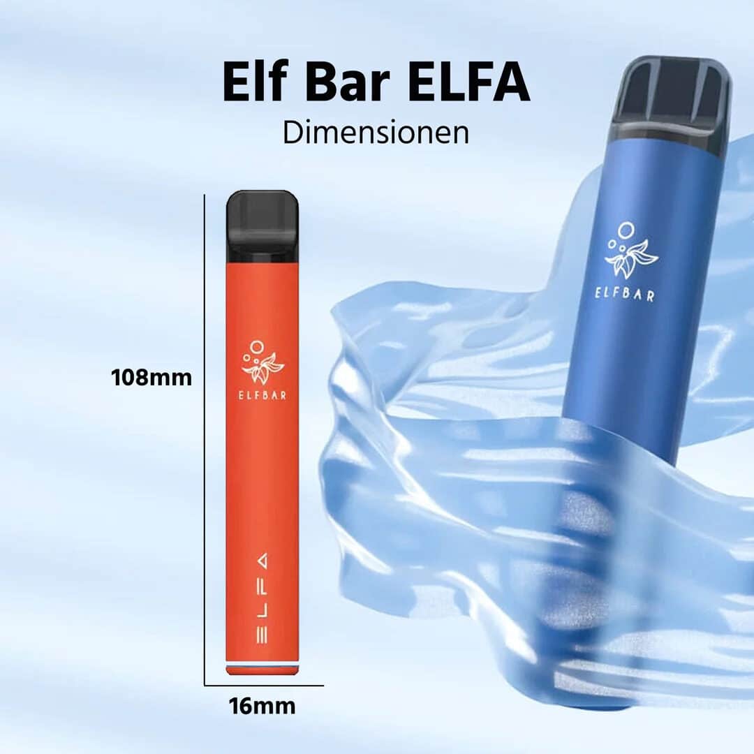 elfbar elfa starter kit orange inkl  kartusche blue razz lemonade groesse