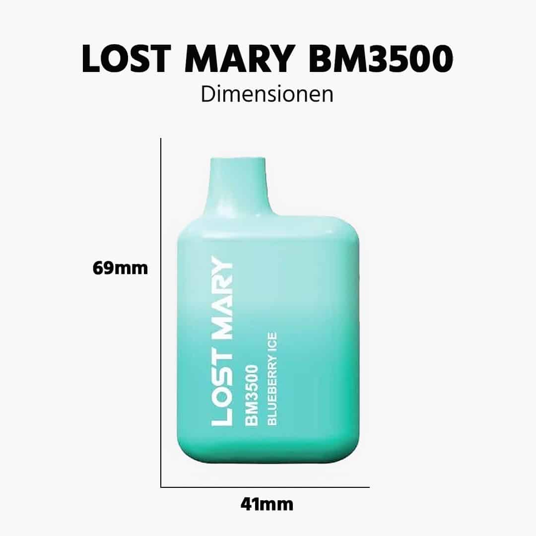 lost mary bm3500 blueberry ice gefrostete blaubeeren groesse