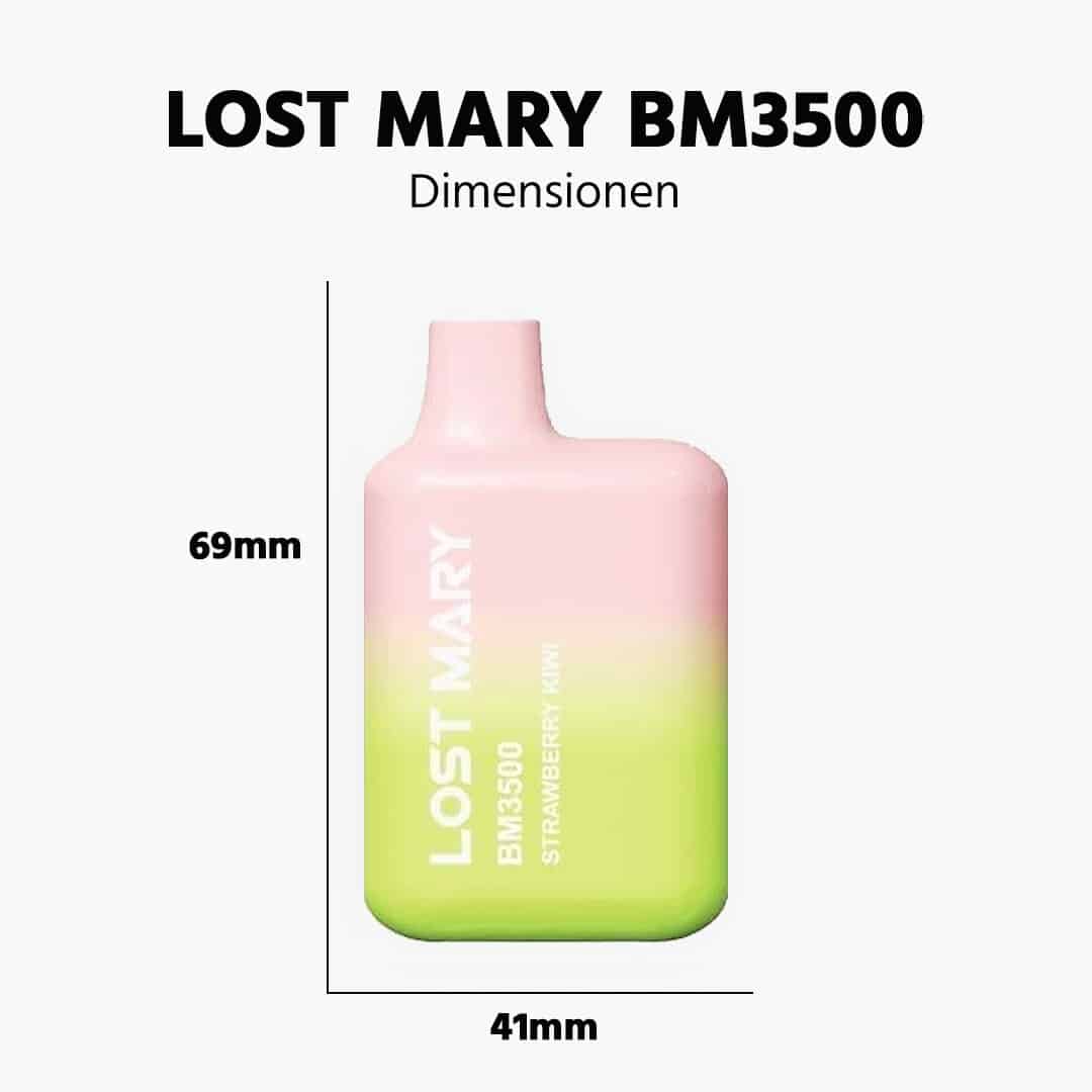 lost mary bm3500 strawberry kiwi erdbeeren kiwi groesse