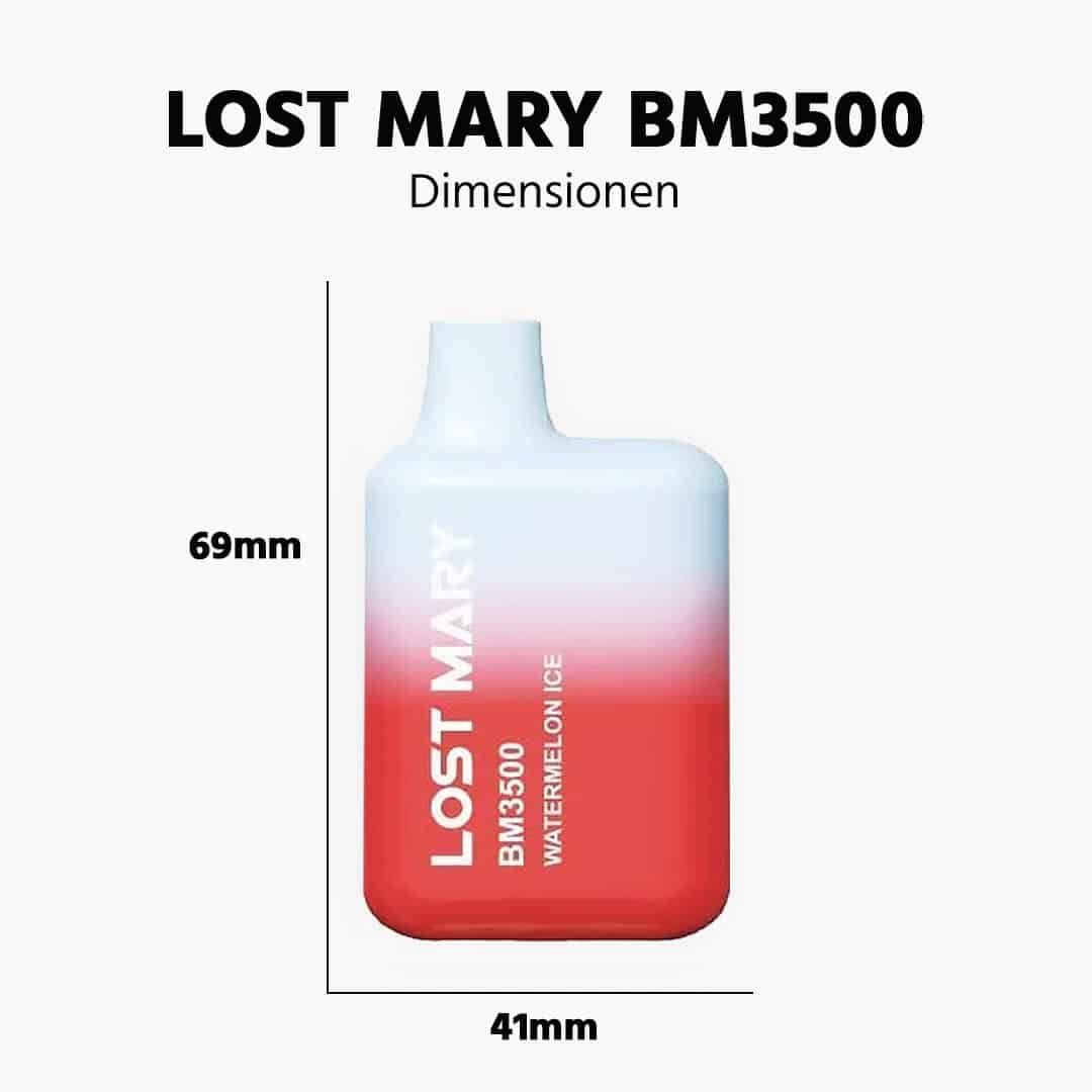 lost mary bm3500 watermelon ice gefrostete wassermelone groesse