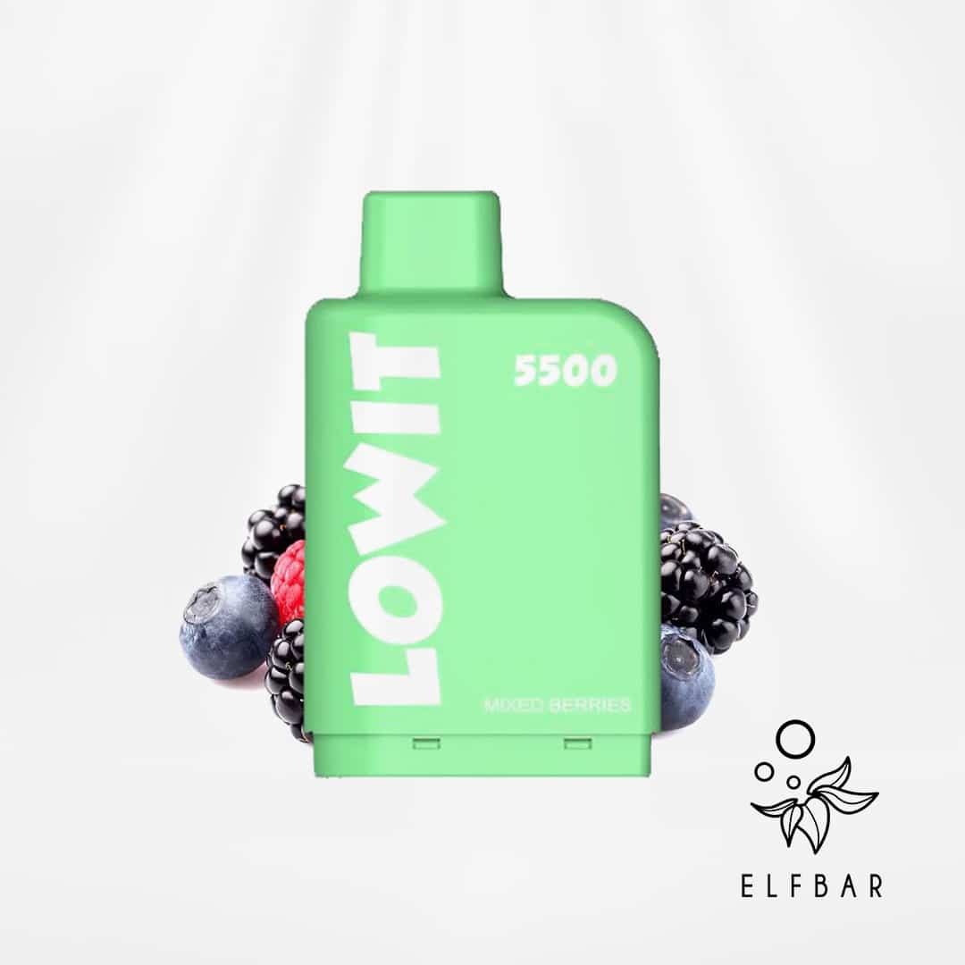 elf bar lowit 5500 pods mixed berries 1 kartusche