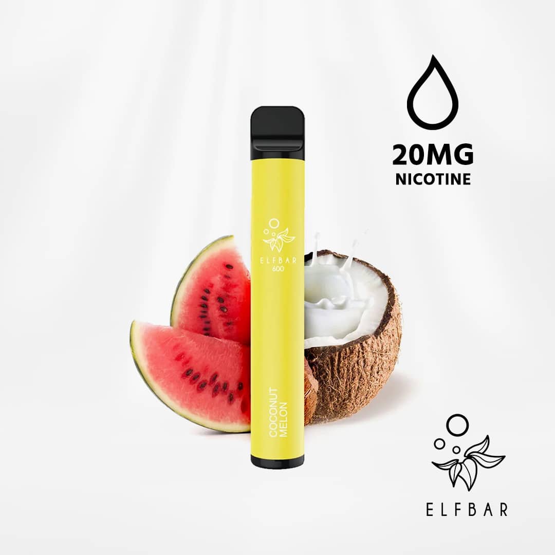 elfbar 600 coconut melon kokosnuss melone 20mg