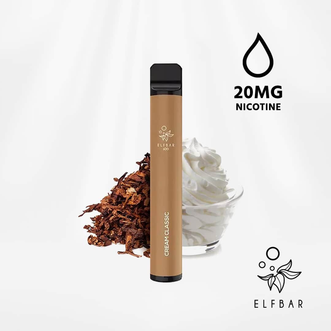 elfbar 600 cream classic tabak dessert 20mg