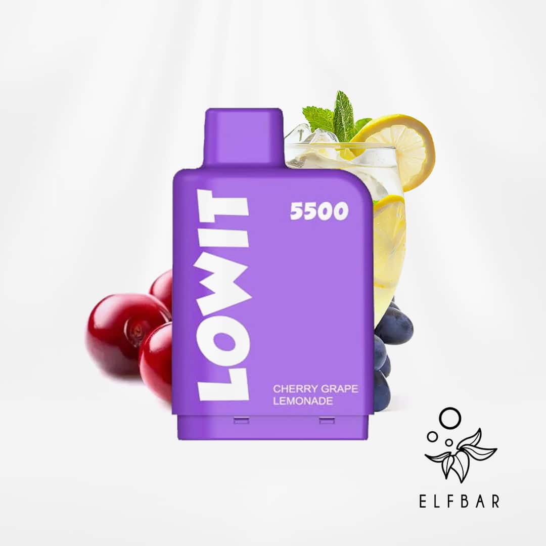 elfbar lowit 5500 pods cherry grape lemonade 1 kartusche