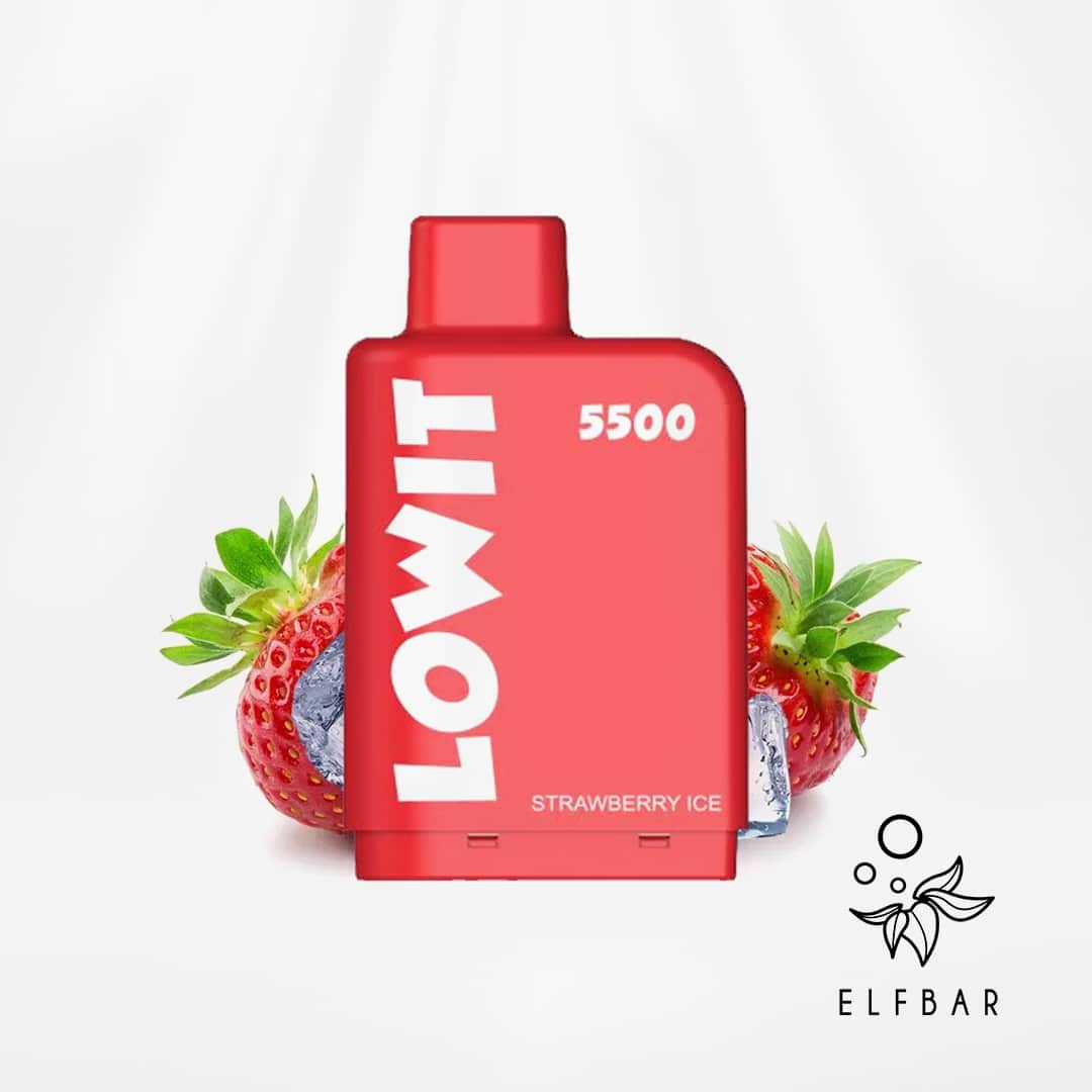 elfbar lowit 5500 pods strawberry ice 1 kartusche