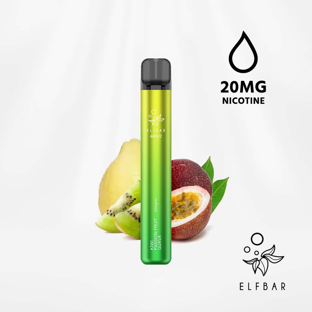 elfbar 600 v2 kiwi passionfruit guava kiwi passionsfrucht guave