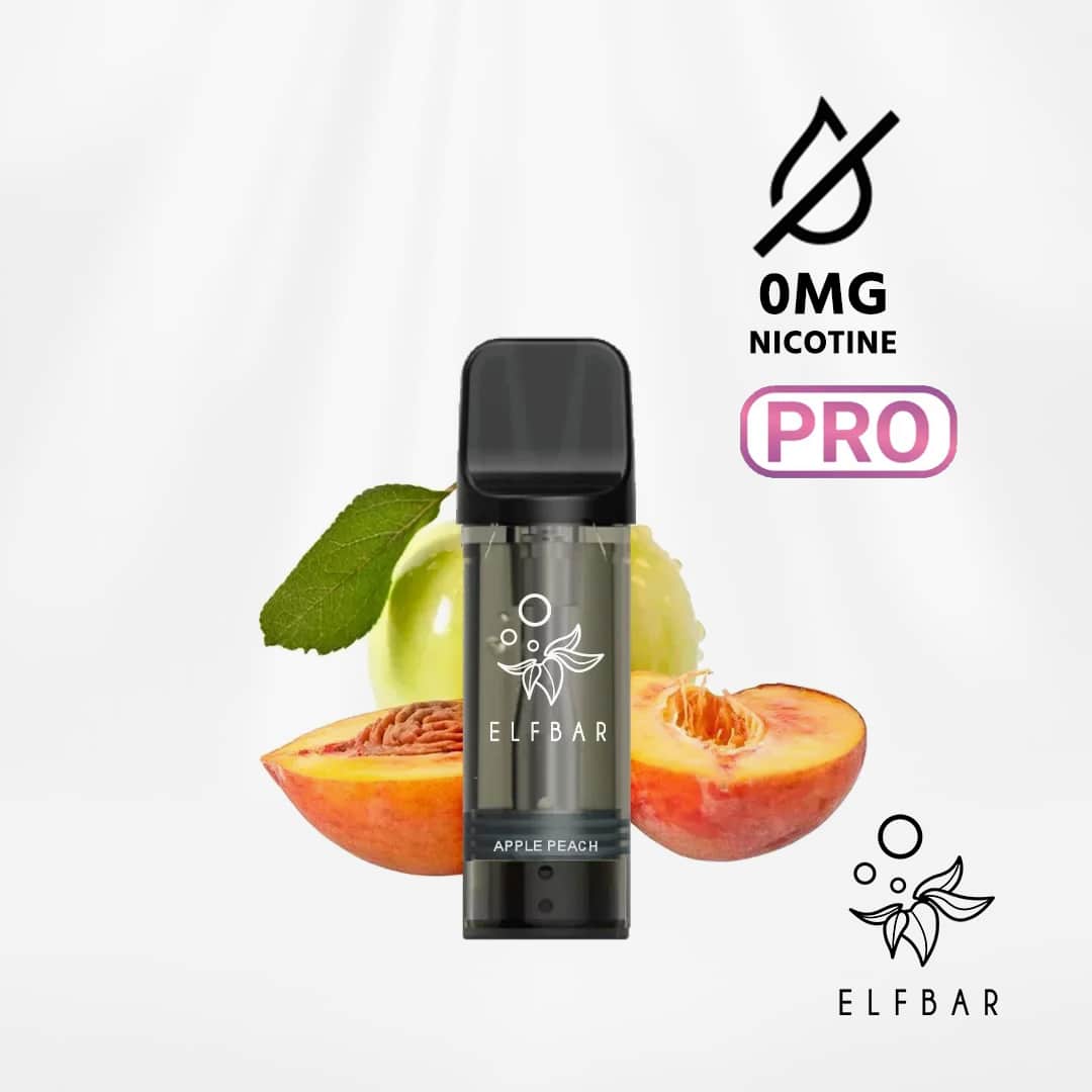 elfbar elfa pro pods apple peach ohne nikotin 2 ex