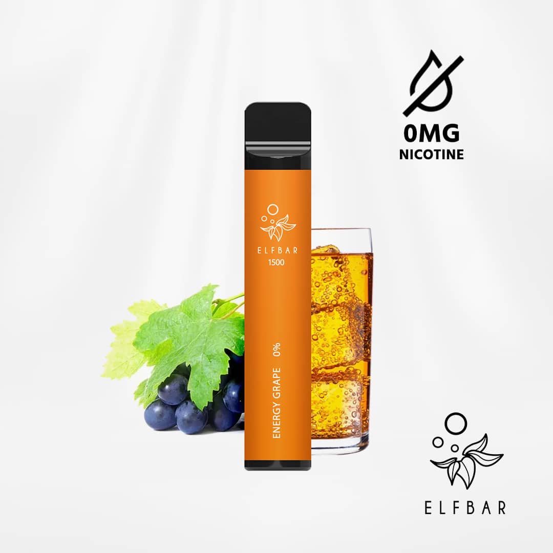 elfbar 1500 energy grape energydrink traube ohne nikotin