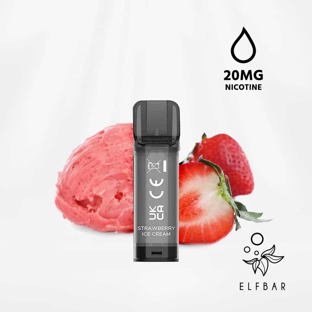 elfbar elfa kartuschen strawberry ice cream 2 ex