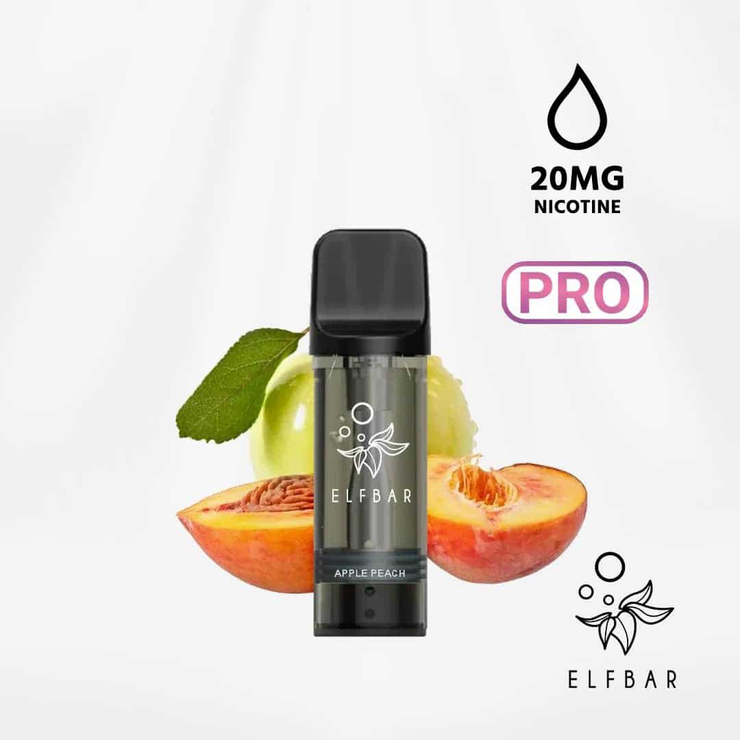 elfbar elfa pro pods apple peach 2 ex