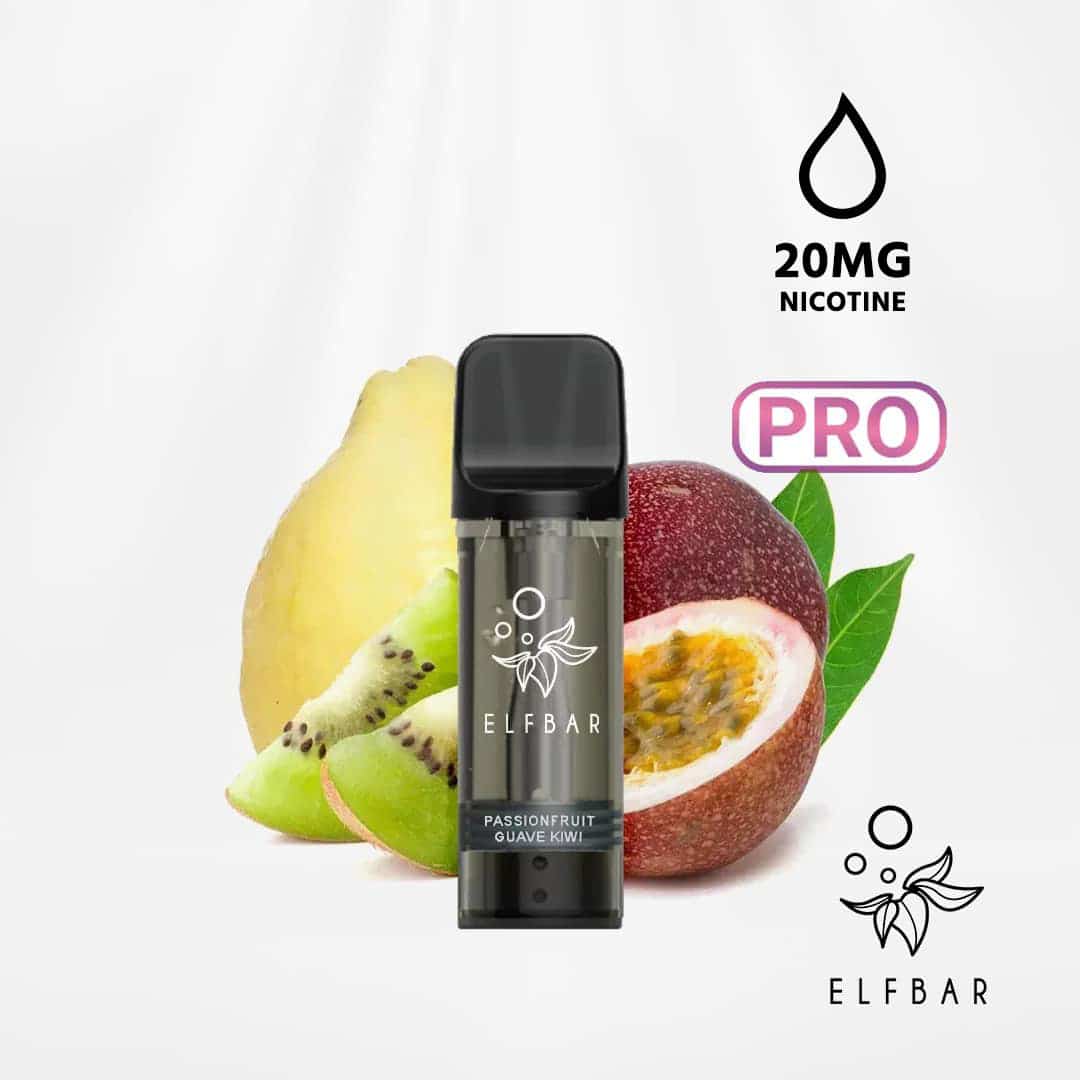 elfbar elfa pro pods kiwi passionfruit guava 2 ex