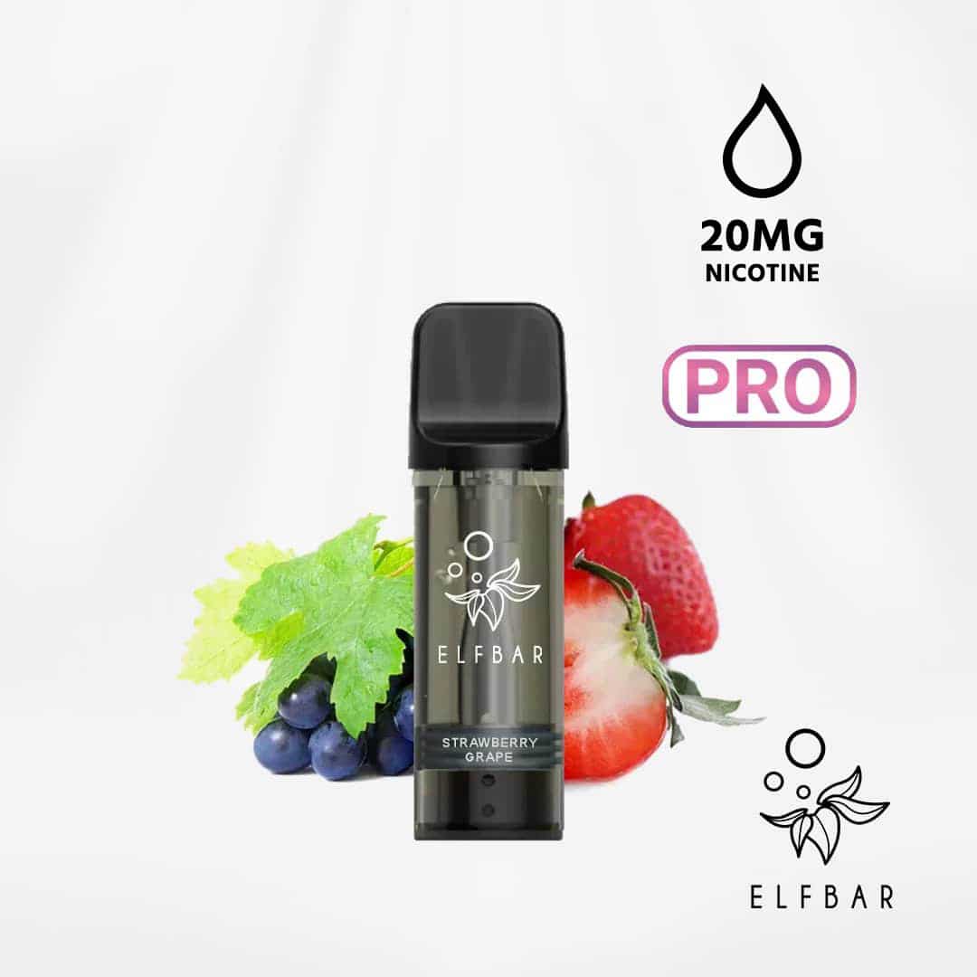 elfbar elfa pro pods strawberry grape 2 ex