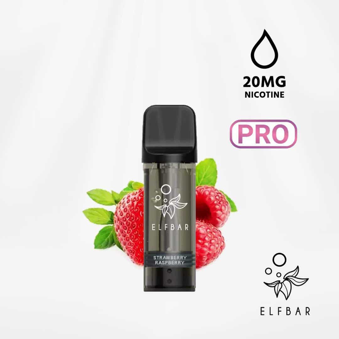 elfbar elfa pro pods strawberry raspberry 2 ex