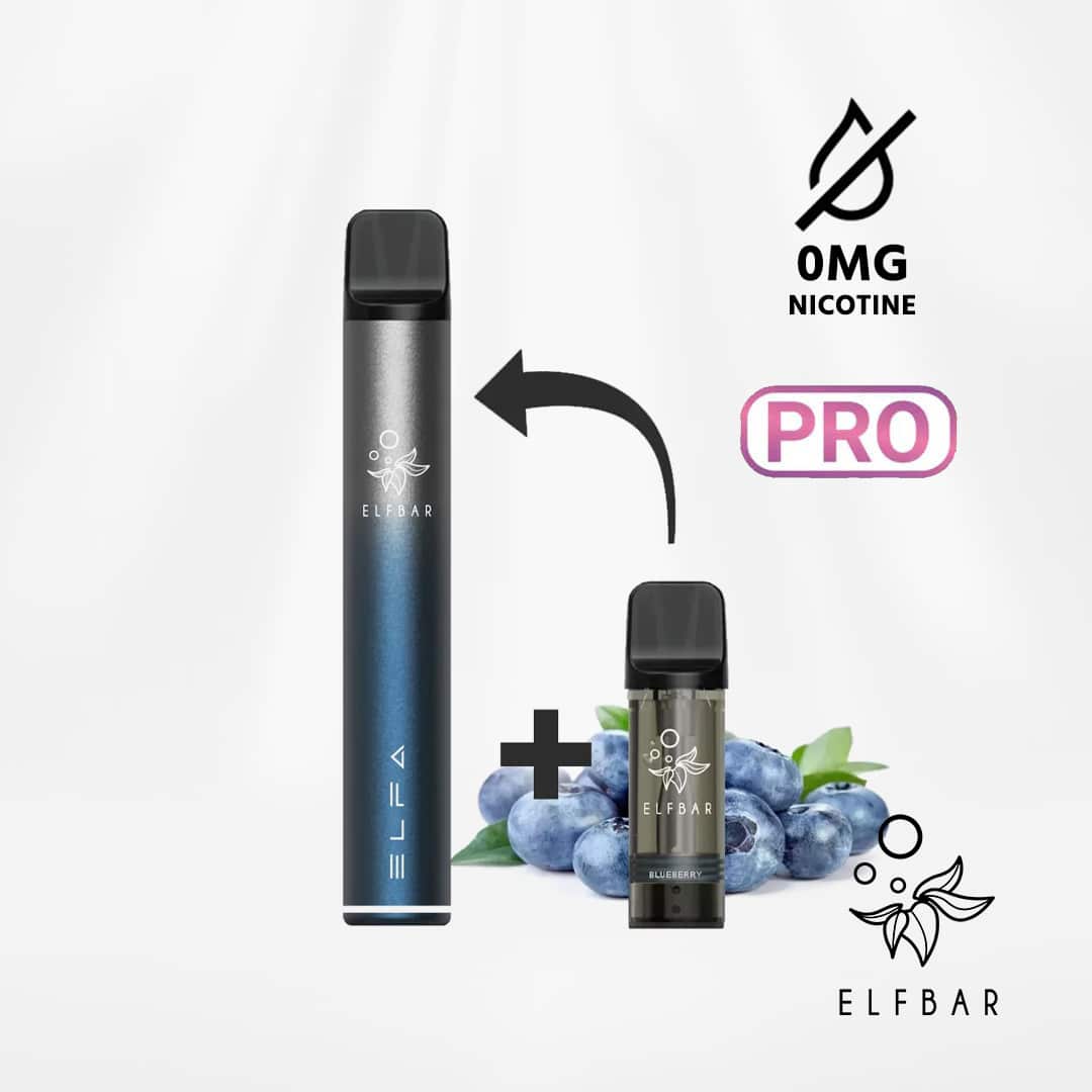 elfbar elfa pro starter kit nikotinfrei twillight blue inkl 1 pod blueberry