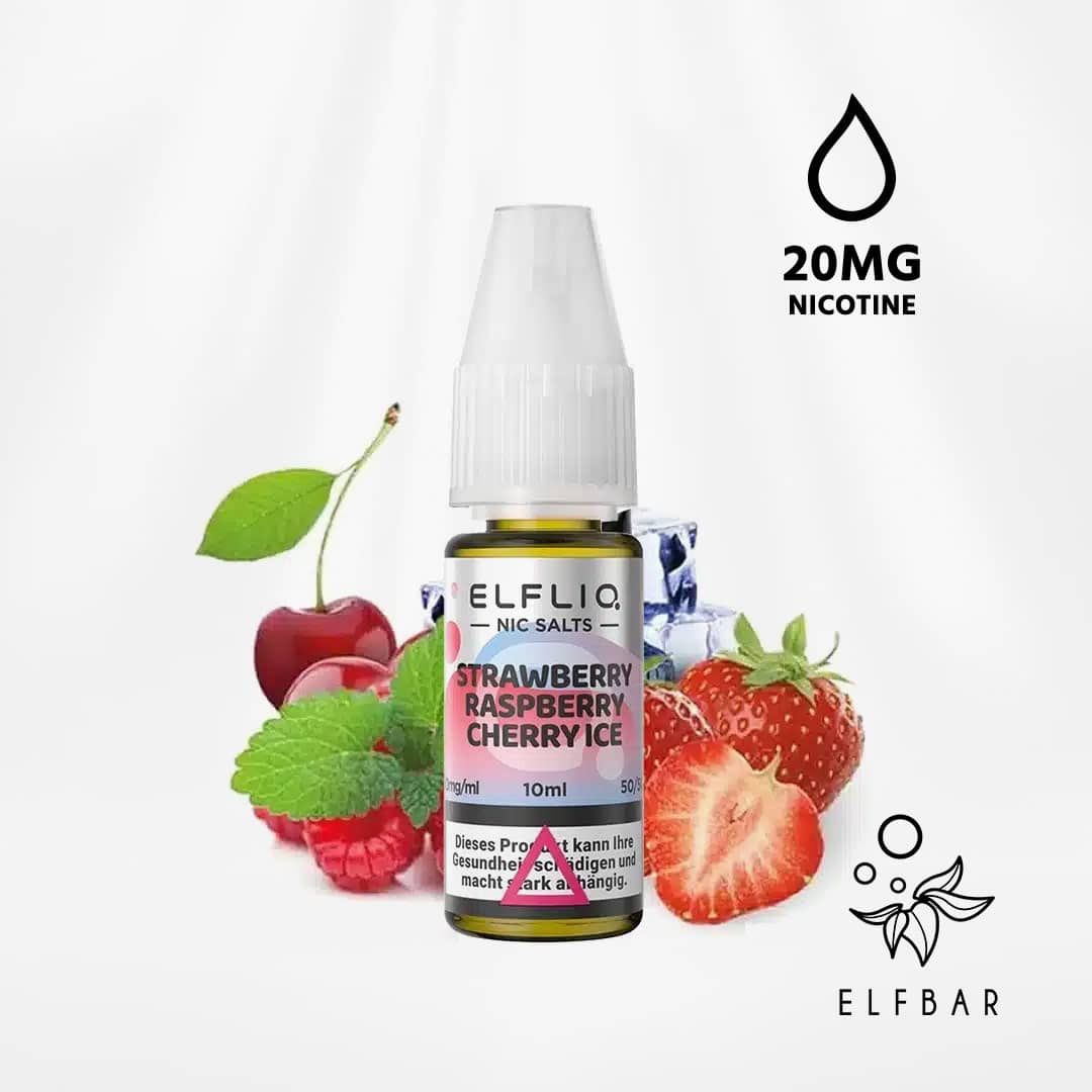 elf bar elfliq strawberry raspberry cherry ice nikotinsalz liquid