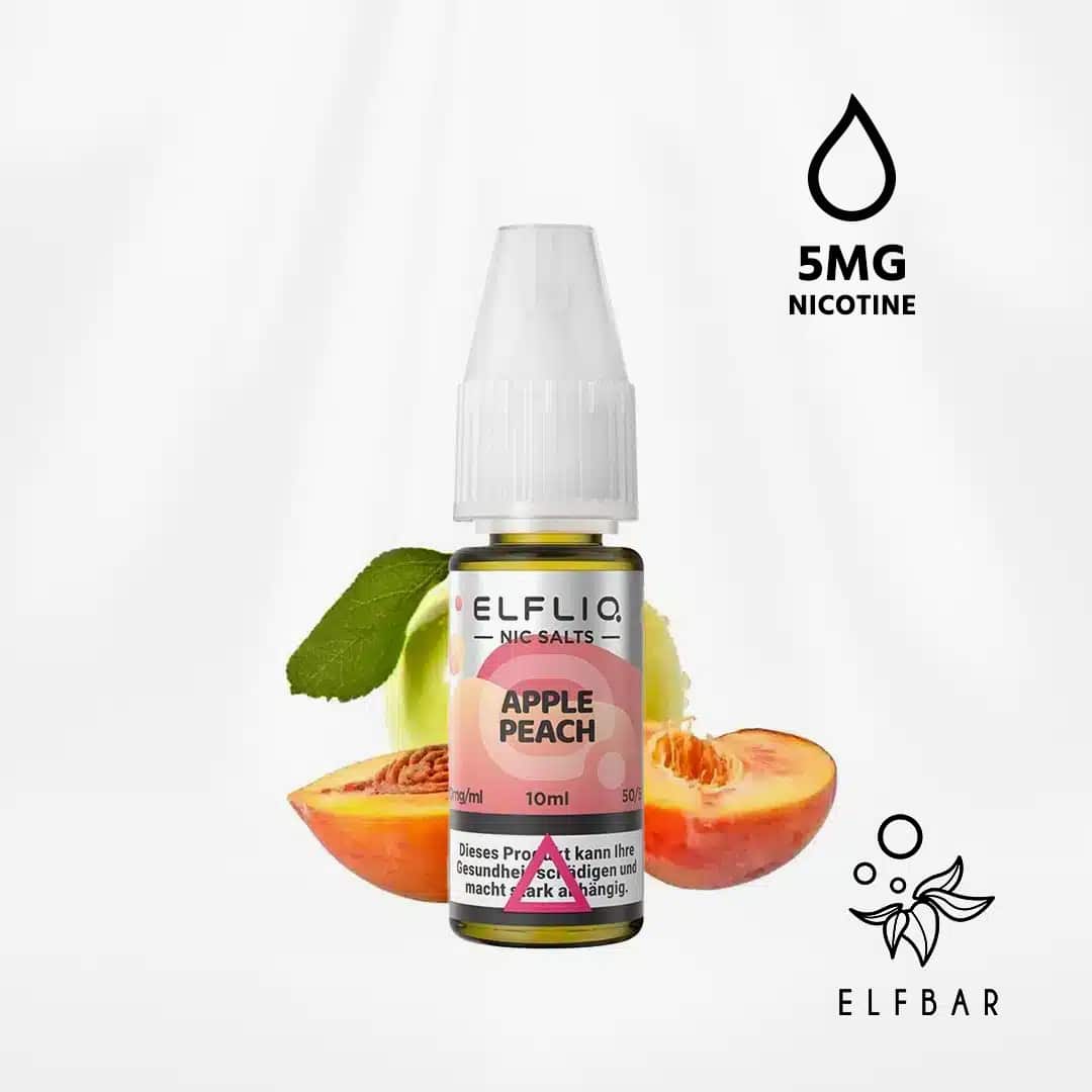 elf bar elfliq apple peach nikotinsalz liquid 5mg