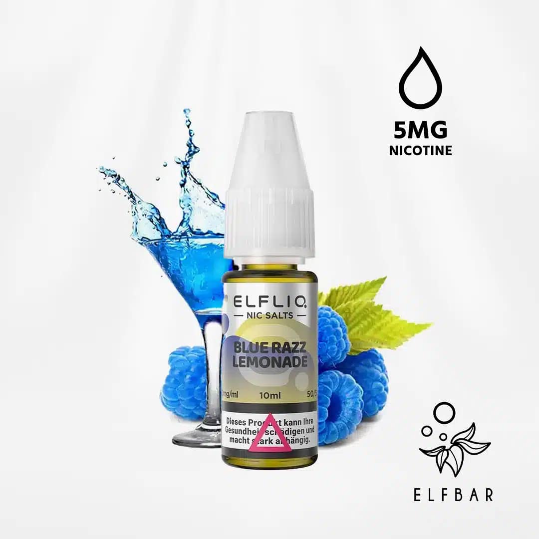 elf bar elfliq blue razz lemonade nikotinsalz liquid 5mg