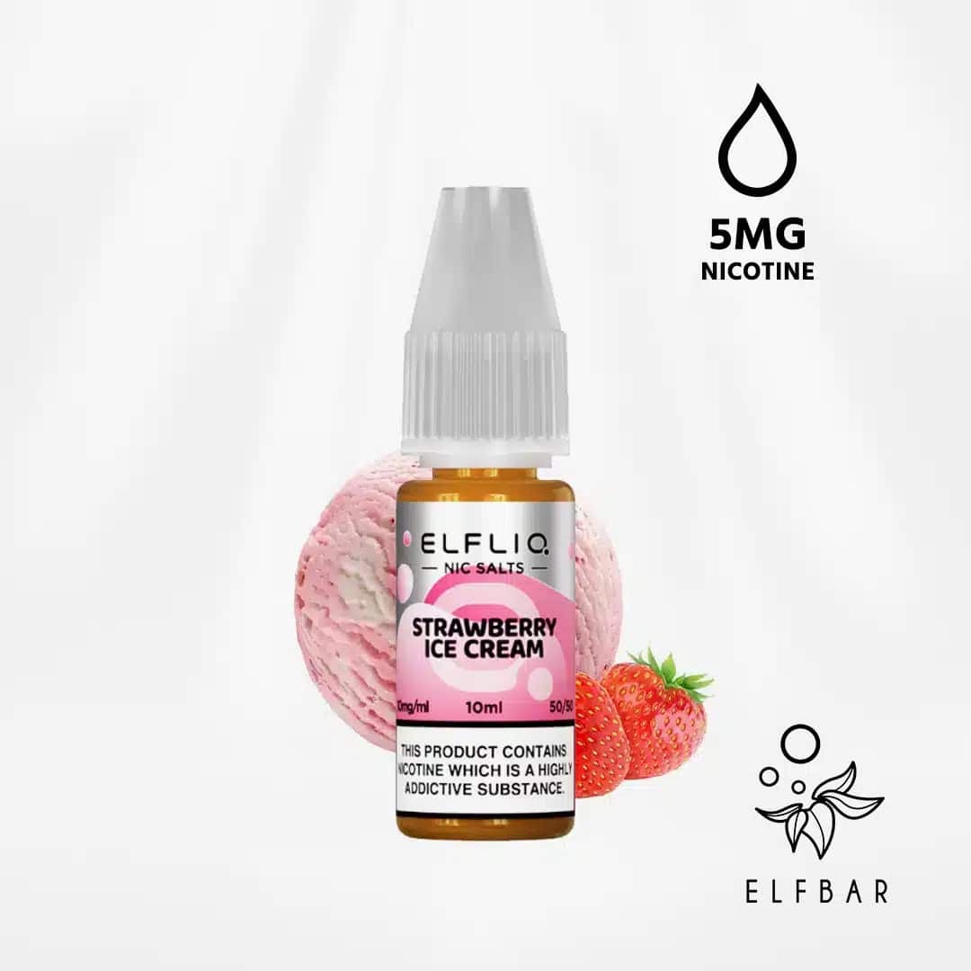 elf bar elfliq strawberry ice cream nikotinsalz liquid 5mg